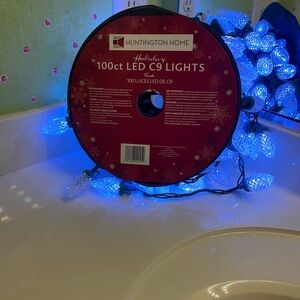 Huntington Home Vibrant Blue LED C9 Lights